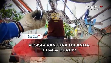 Nelayan di Pesisir Pantura Tak Melaut, Memilih Merapihkan Jaring