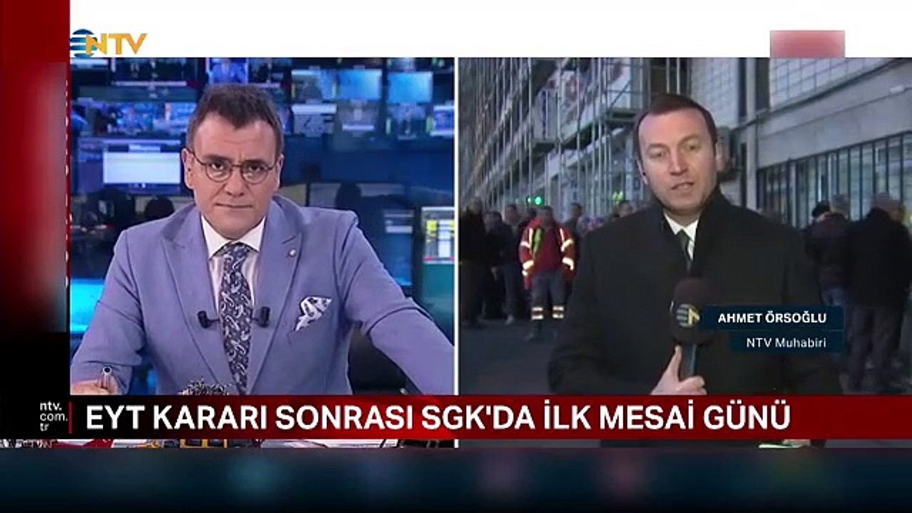 EYT'liler SGK binası önünde kuyruk oluşturdu