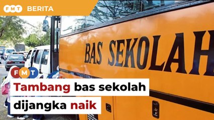 Tambang bas sekolah dijangka naik pada Januari