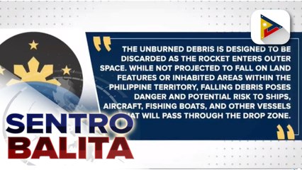 Publiko, pinag-iingat sa debris mula sa Long March 3-B rocket na inilunsad sa Xichang Satellite Center sa China