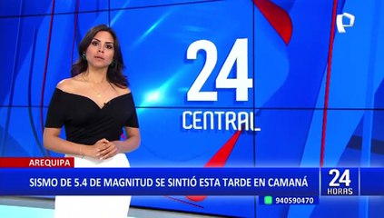 Sismo de 5.4 de magnitud pone en alerta a vecinos de Arequipa