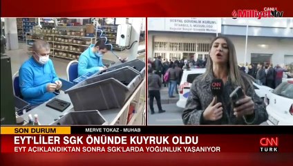 SGK önünde EYT kuyruğu: Çok mutlu olduk sevindik