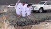 Watch: Family in UAE nearly swept away after heavy rains, flooding cause part of road to collapse