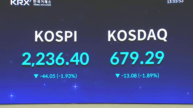 코스피, 폐장일도 급락...2,230대로 올해 거래 마감 / YTN