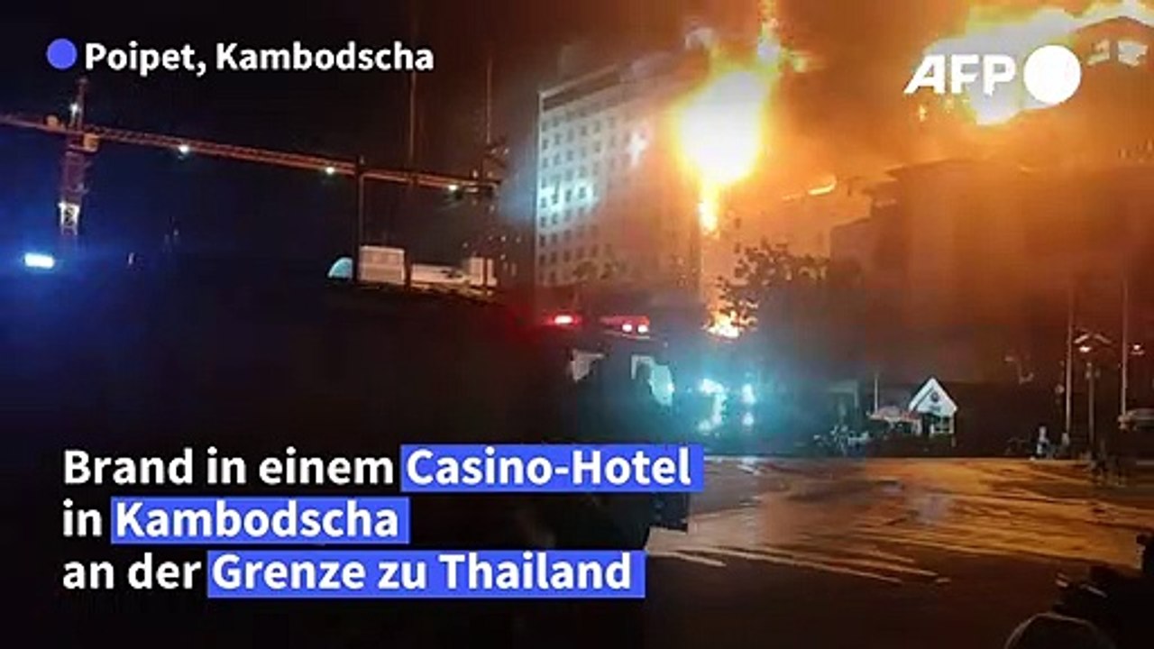Polizei: Zehn Tote bei Brand in Casino-Hotel in Kambodscha