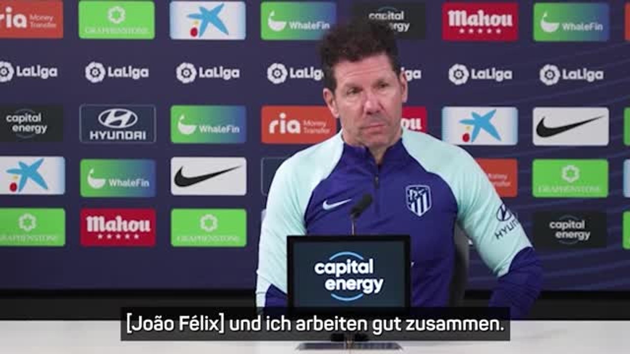 Simeone: 'Felix und ich arbeiten gut zusammen'
