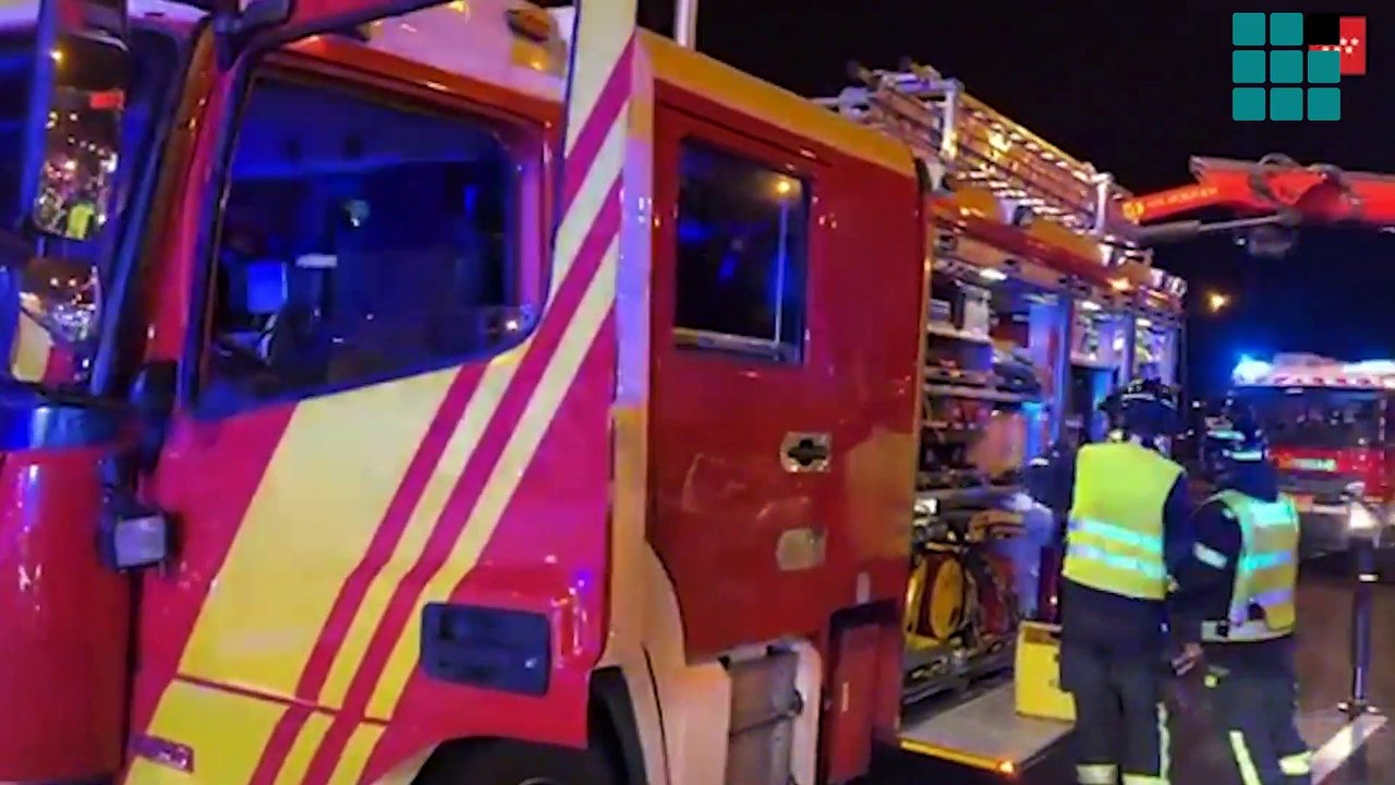 Cuatro heridos graves tras un accidente con seis turismos implicados en la M-40