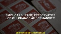 Smic, carburant, préservatifs: ce qui change le 1er janvier
