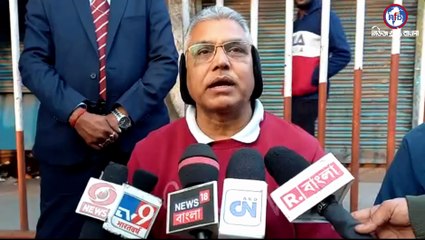 তাদের পার্টির সঙ্গে না থাকলে তাকে করে খেতে দেওয়া হবে নাঃ দিলীপ ঘোষ