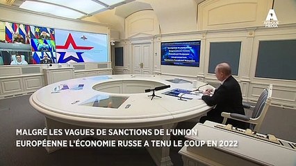 SELON POUTINE LA RUSSIE A _DÉJOUÉ LES PRONOSTICS_ DES OCCIDENTAUX SUR LE PLAN ÉCONOMIQUE