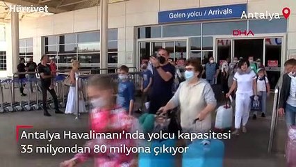 Antalya Havalimanı'nda yolcu kapasitesi 35 milyondan 80 milyona çıkıyor
