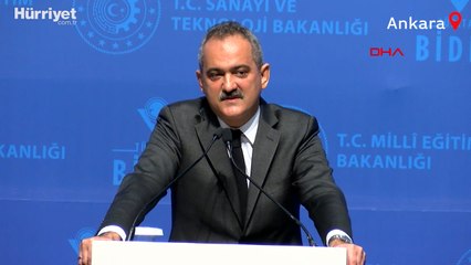 Bakan Özer, 'Lise Öğrencileri Ulusal Öğrenci Kongresi ve Poster Sunumu Yarışması Ödül Töreni'nde konuştu