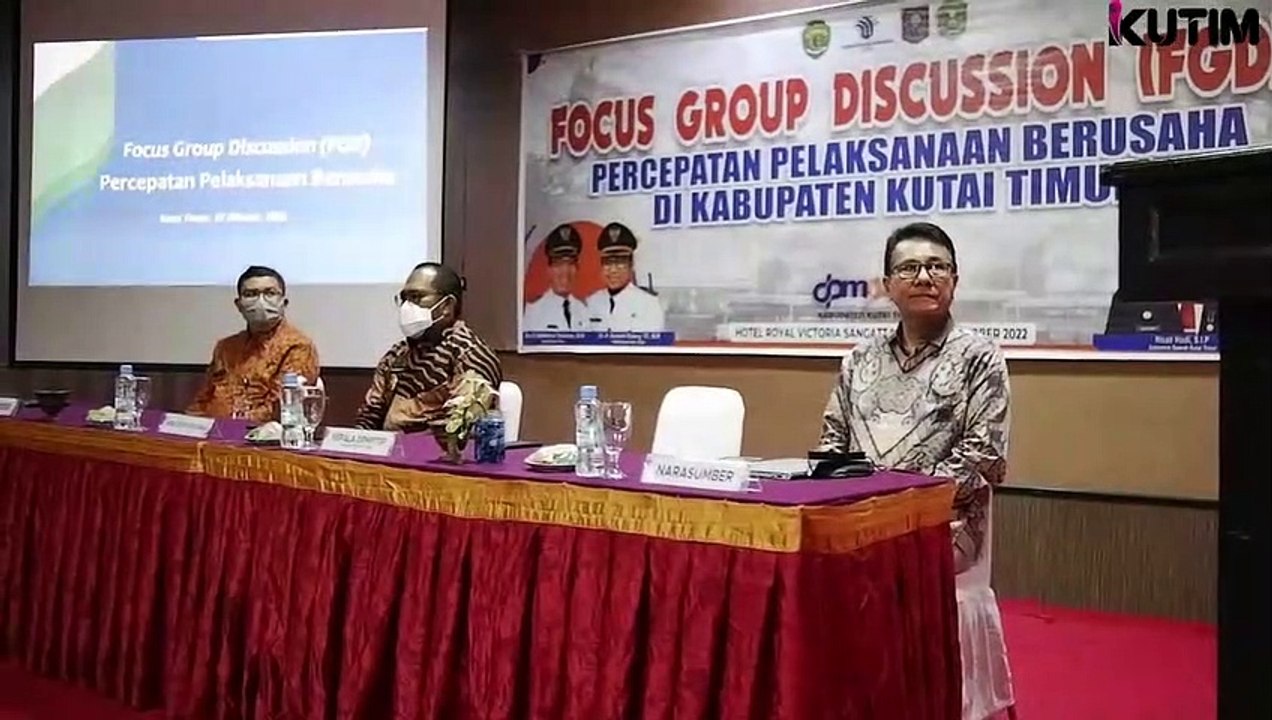 Dinas PTSP Kutim Adakan FGD Bahas Percepatan Usaha
