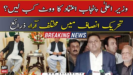 Different opinions in PTI regarding CM Punjab vote of confidence