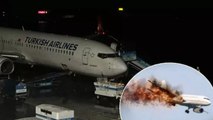 Yolculara 'yanan uçak' fotoğrafı atılan uçakta, tahliye anonsu kamerada