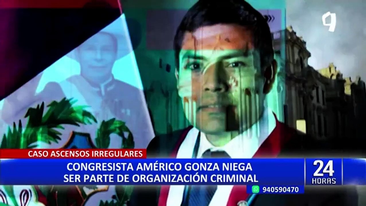 Américo Gonza niega integrar organización criminal que cobró sobornos para ascensos en PNP