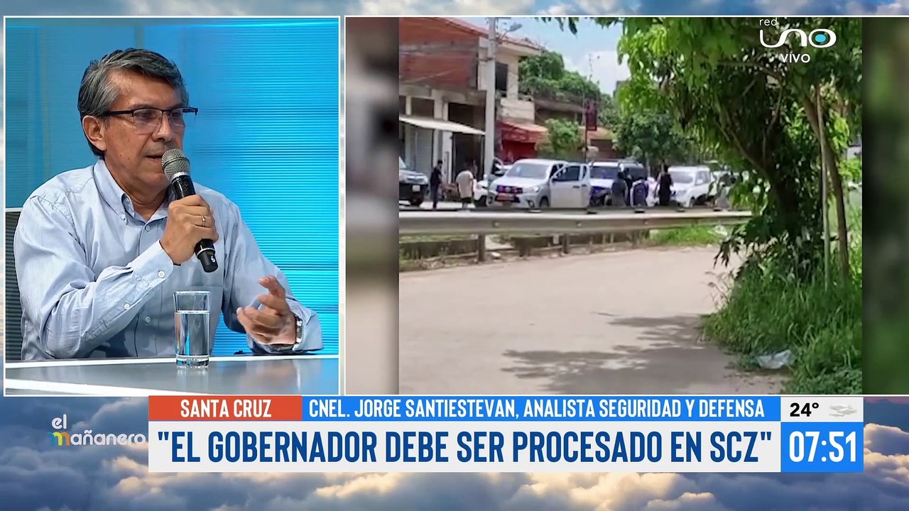 "No fue una aprehensión, fue un secuestro, porque violento derechos humanos", dice el Cnl. Jorge Santistevan, en referencia al traslado del Gobernador Camacho a la ciudad de La Paz