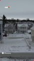 تجمد منازل بلدة في أونتاريو الكندية بالكامل جراء العاصفة الثلجية