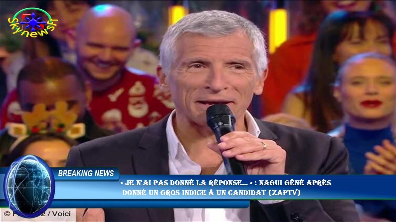 « Je n'ai pas donné la réponse… » : Nagui gêné après  donné un gros indice à un candidat (ZAPTV)