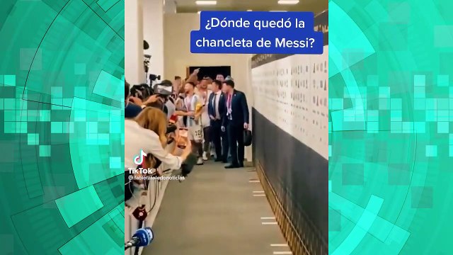 Messi perdió sus ojotas en pleno festejo por ser campeones del mundo