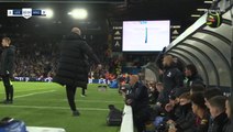 Pep Guardiola boots water bottle at Leeds bench before rushing over to apologise