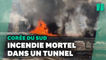 En Corée-du-Sud, les images effrayantes de l’incendie d’un tunnel routier
