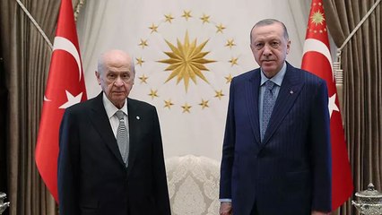 Cumhurbaşkanı Erdoğan, Bahçeli ile bir araya geldi
