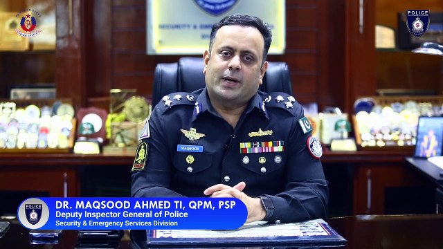 Avoid aerial firing on New Year's eve | Karachi | DIG Dr Maqsood Ahmed