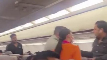 सुलतानपुर: हवाई जहाज में यात्रियों के बीच जमकर हुई मारपीट, वीडियो हुआ वायरल