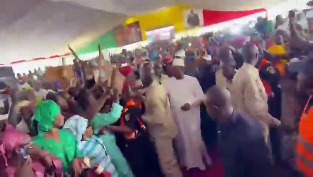 Tamba: Arrivée du Président de la Répulique, Macky Sall à la cérémonie de la journée de l'élevage