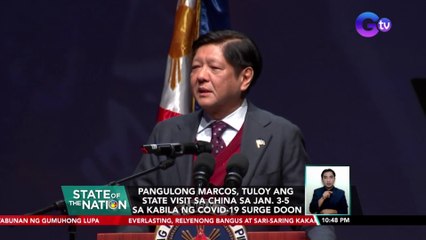 Video herunterladen: Pangulong Marcos, tuloy ang state visit sa China sa Jan. 3-5 sa kabila ng COVID-19 surge doon | SONA