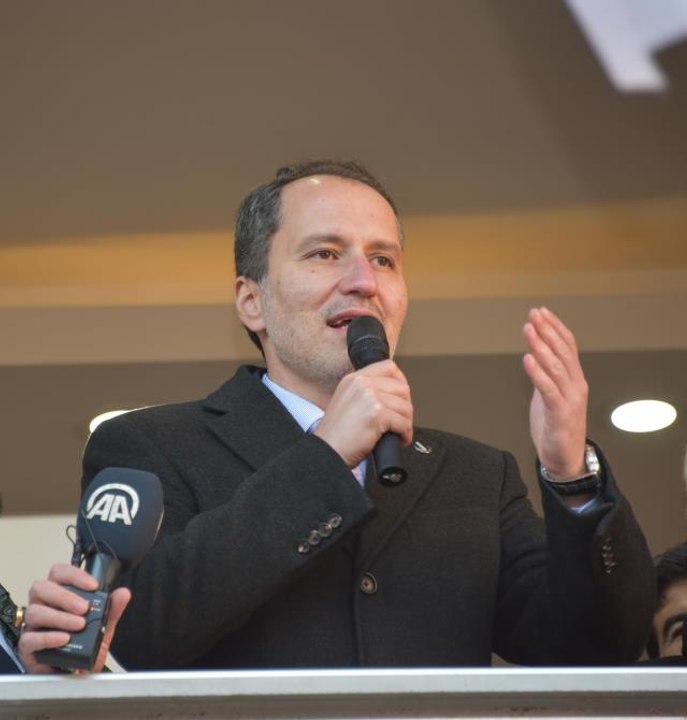 Yeniden Refah Partisi Genel Başkanı Erbakan Şanlıurfa'da konuştu