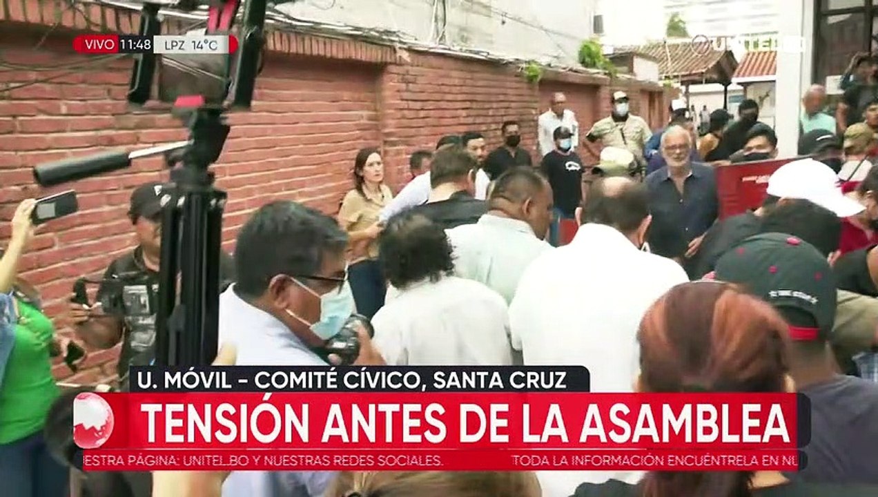 Aprehensión de Camacho: Tensión en el Comité Pro Santa Cruz antes del inicio de la Asamblea de la Cruceñidad