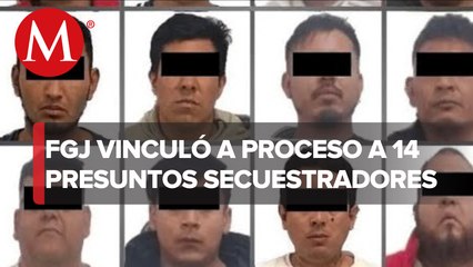 Vinculan a proceso a 14 integrantes de banda dedicada al secuestro exprés en Edomex
