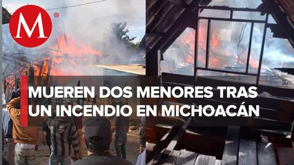 Dos niñas murieron en un incendio en Michoacán