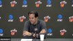 Miami Heat coach Erik Spoelstra after Wednesday's win against the Lakers