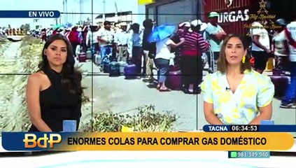 Download Video: Tacna: forman largas colas para adquirir balón de gas doméstico ante desabastecimiento