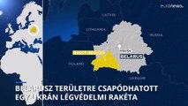 Ukrán légvédelmi rakéta csapódhatott egy belarusz szántóföldre