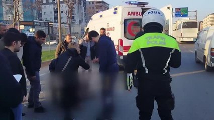 Otobüsün çarptığı yaşlı adam yaralandı