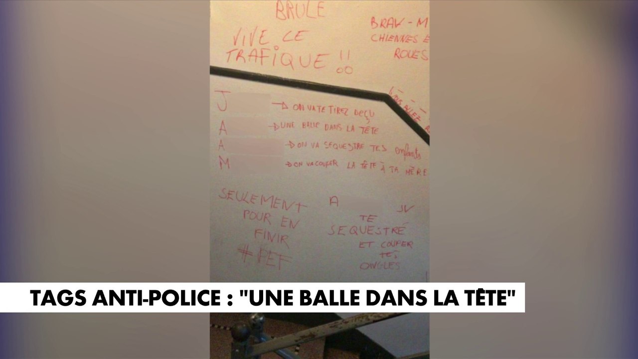 Tags anti-police : «Une balle dans la tête»