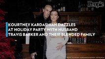 Kourtney Kardashian Dazzles at Holiday Party with Husband Travis Barker and Their Blended Family