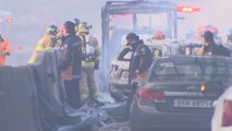Al menos cinco muertos en un incendio en una carretera de Seúl