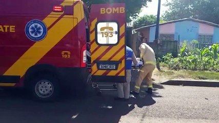 Idosa sofre queda no Bairro Morumbi