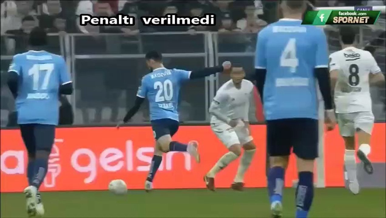 Beşiktaş lehine Adanademirspor maçında yapılan hakem hataları