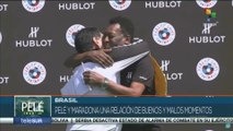 Pelé y Maradona una relación de buenos y malos momentos