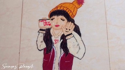 New years  attractive rangoli designs easy to make