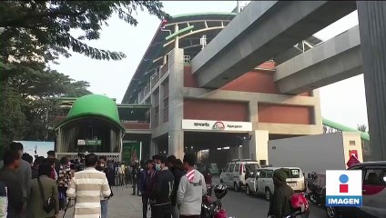 Habitantes de Dhaka, Bangladesh, viven jubilo por inauguración de metro