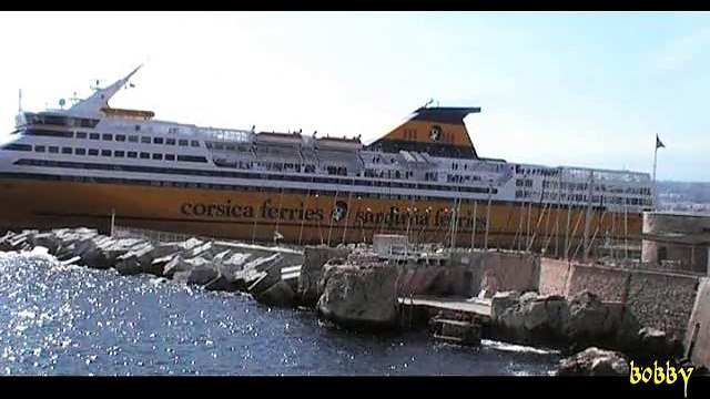 Le départ du Corsica ferry