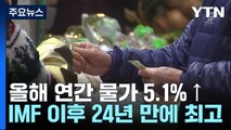 올해 물가 5.1%↑...IMF 위기 이후 24년만에 최고치 / YTN