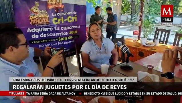 Regalarán juguetes a niños de escasos recursos en el Parque de Convivencia Infantil en Chiapas